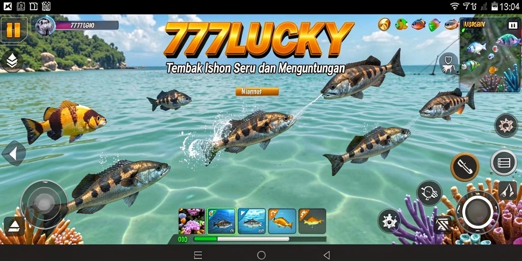 Gameplay seru dalam permainan Tembak Ikan 777LUCKY.