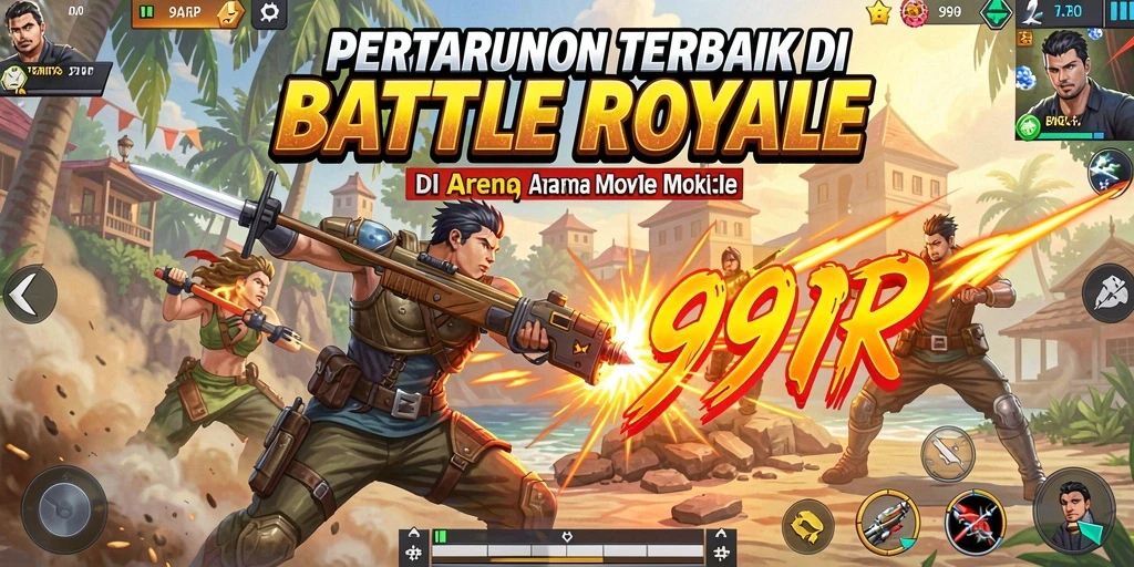 Gameplay seru dalam pertarungan Battle Royale di 99RP.