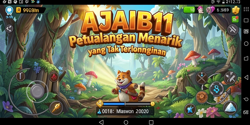 Tampilan gameplay AJAIB11 penuh aksi petualangan dan tantangan.