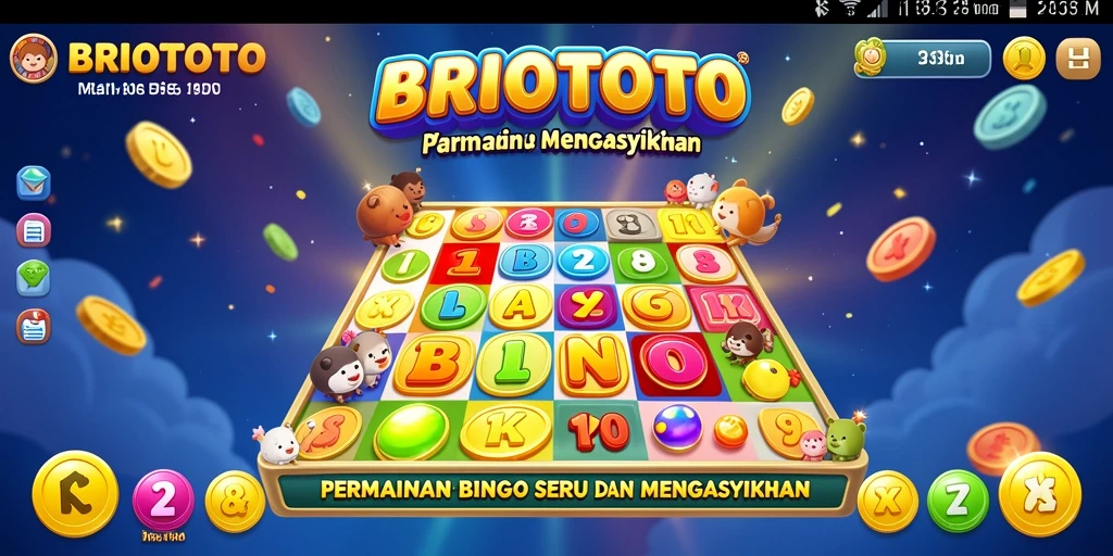 Tampilan gameplay BRIOTOTO yang menarik dan penuh keseruan Bingo.