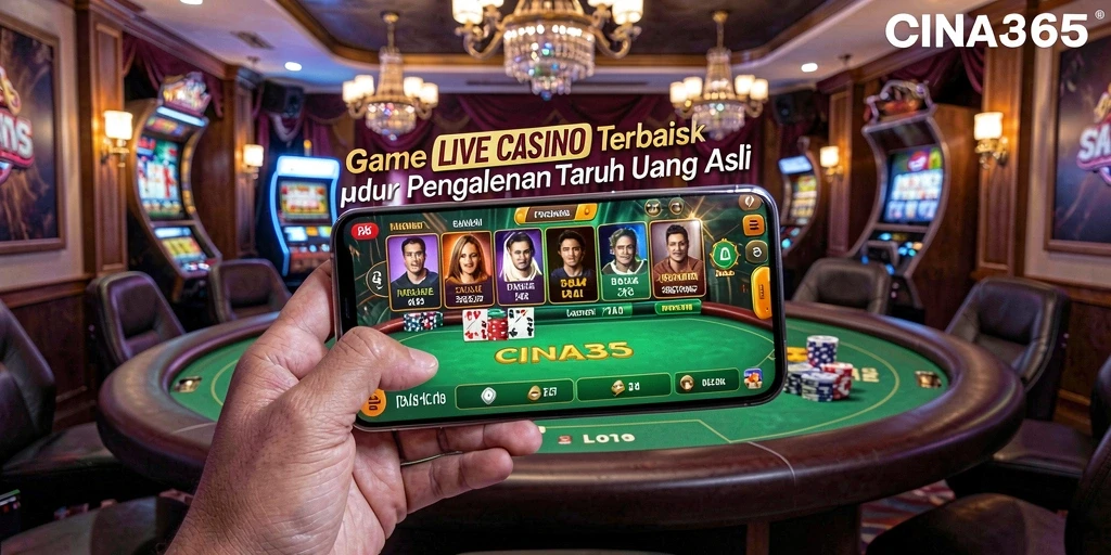 Tampilan gameplay menarik dari CINA365 dengan dealer langsung.