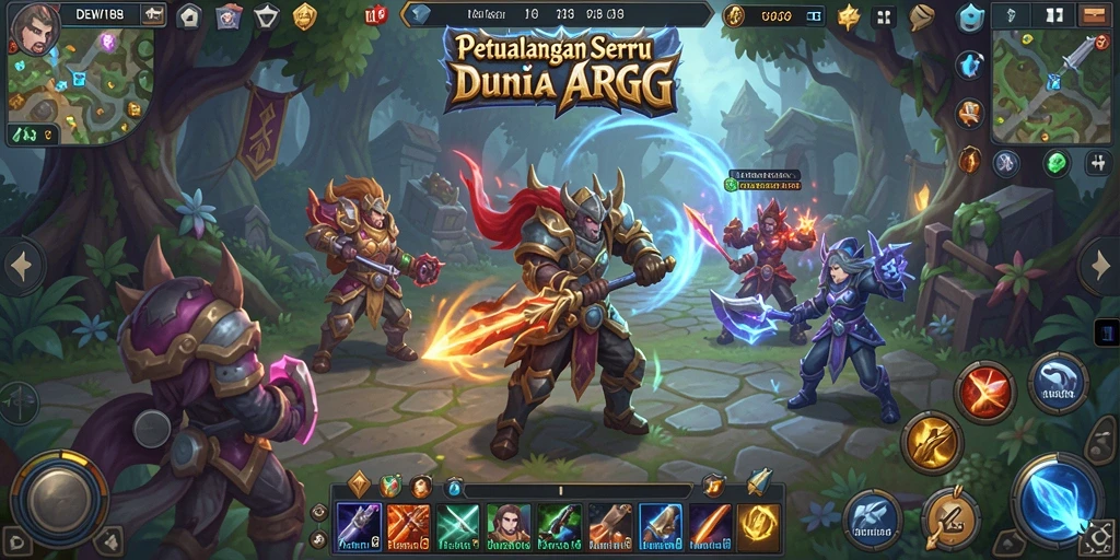 Tangkapan layar menunjukkan aksi seru dalam gameplay DEWI188.