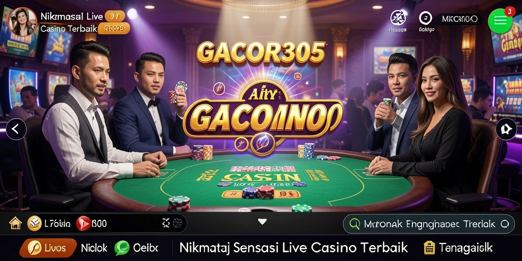 GACOR305 menunjukkan gameplay Live Casino yang intens dan seru.