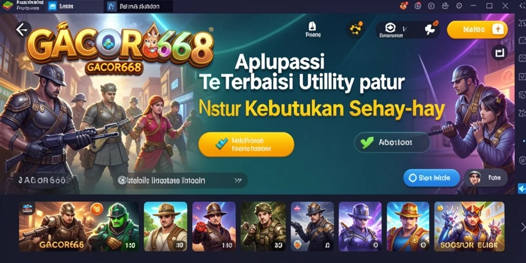 Tampilan GACOR668 yang modern dan fungsional dalam penggunaan Utility.