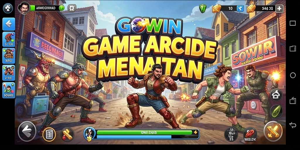 Tangkapan layar gameplay menarik GOWIN yang penuh aksi.