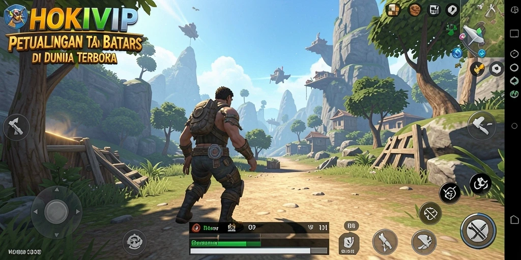 Gameplay seru di dunia terbuka HOKIVIP yang penuh petualangan.