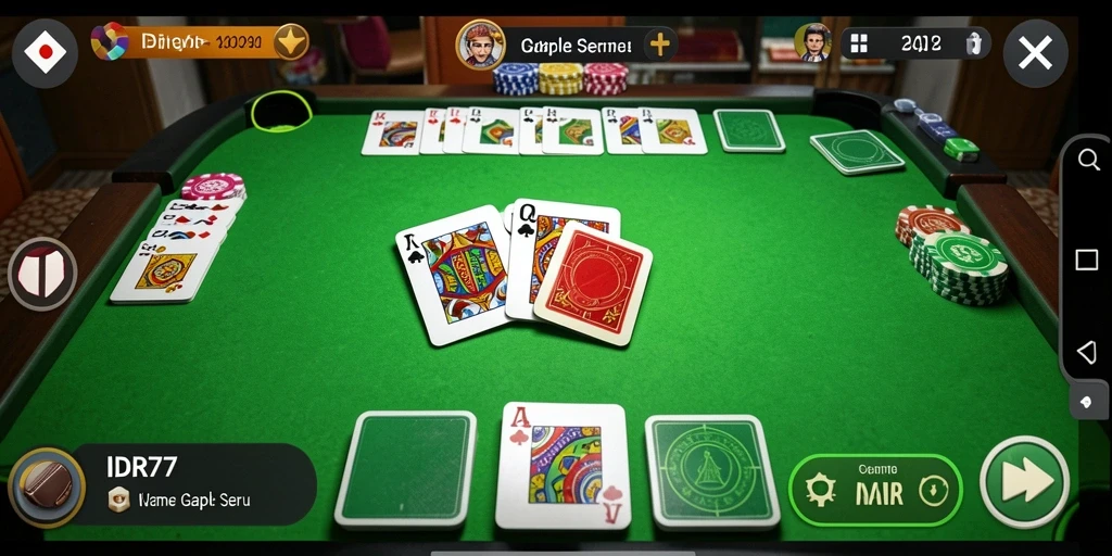 Tampilan gameplay menawan dari game Gaple IDR77.