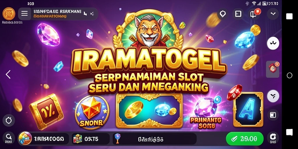 Tampilan gameplay yang mendebarkan dari IRAMATOGEL Slot.