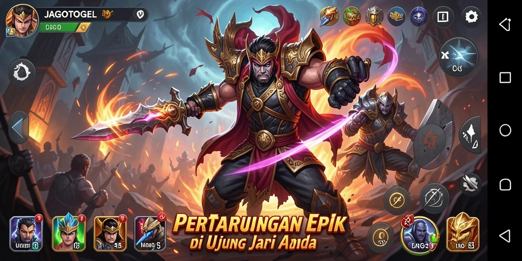 Tampilan gameplay JAGOTOGEL yang menegangkan dan seru.