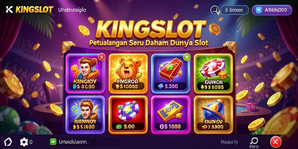 Tangkapan layar gameplay KINGSLOT yang penuh aksi dalam petualangan slot.