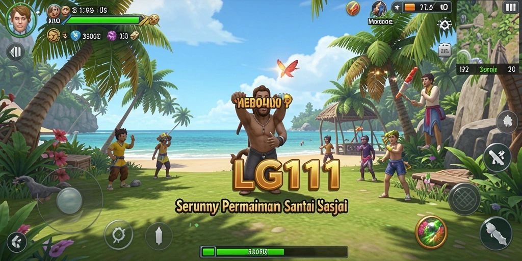 Tampilan gameplay seru di LG111 dengan warna-warna ceria.