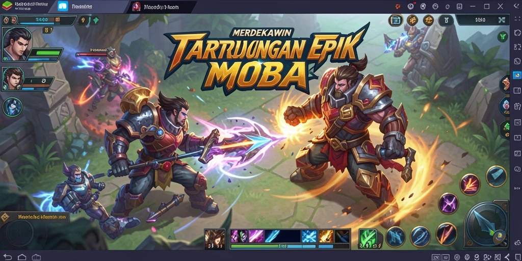 Tampilan gameplay epik dari MERDEKAWIN yang memukau.