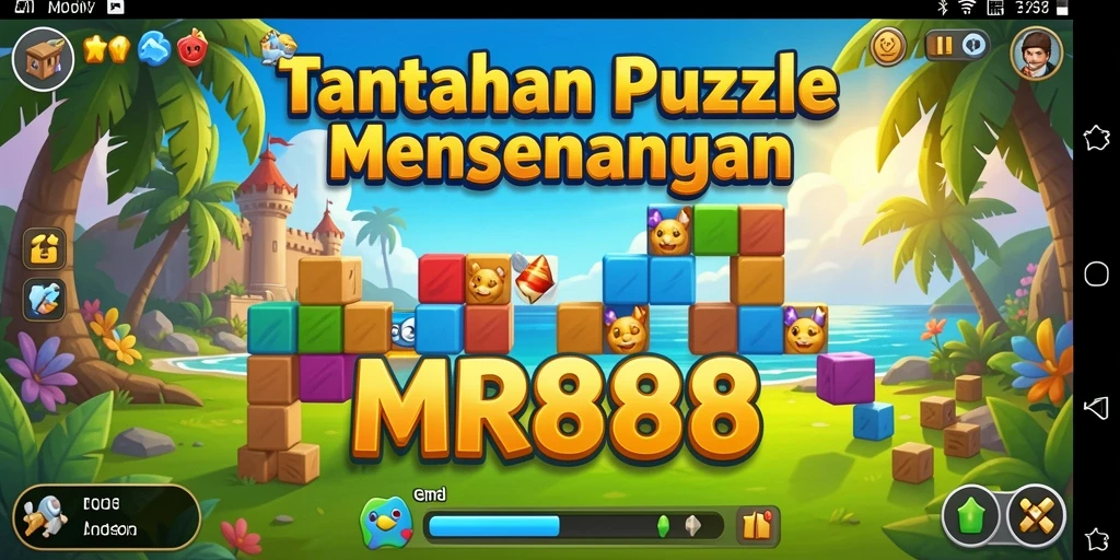 Screenshot gameplay MR888 dengan tantangan puzzle menarik.