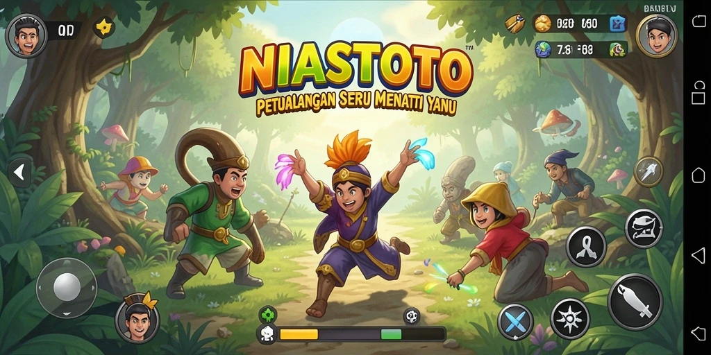 Screenshot gameplay NIASTOTO yang menampilkan momen petualangan yang mendebarkan.