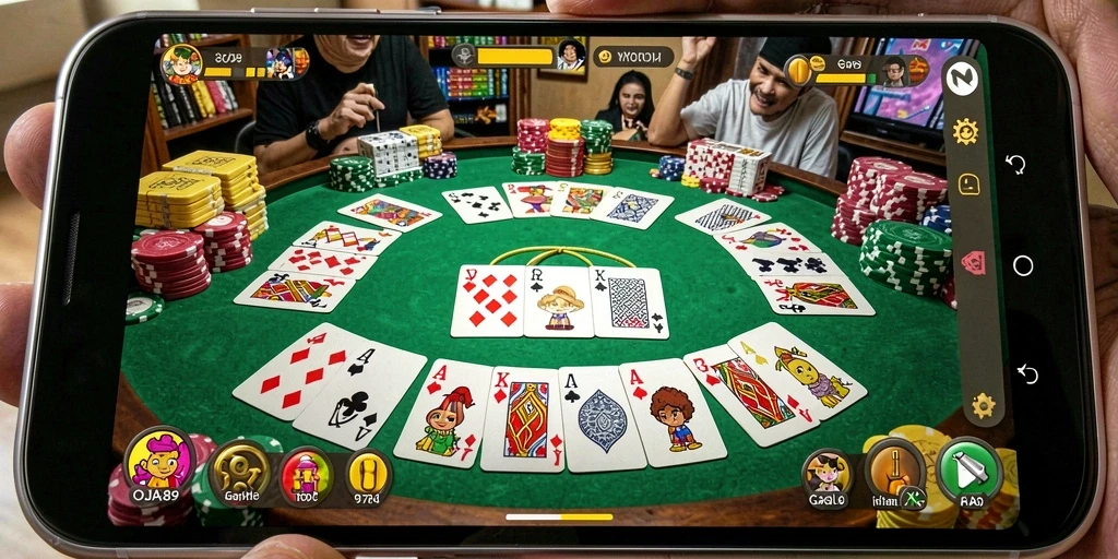 Screenshot OJA89 menampilkan gameplay Gaple yang seru dan menarik.