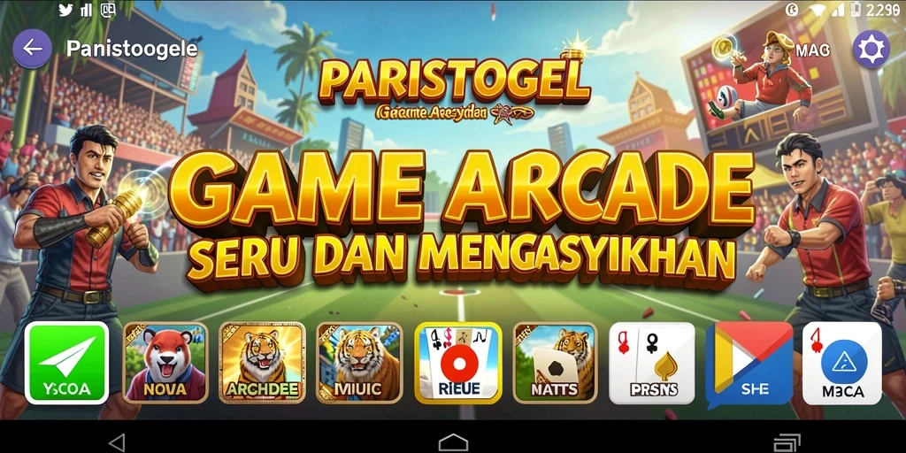 Screenshot gameplay PARISTOGEL yang penuh warna dan seru.