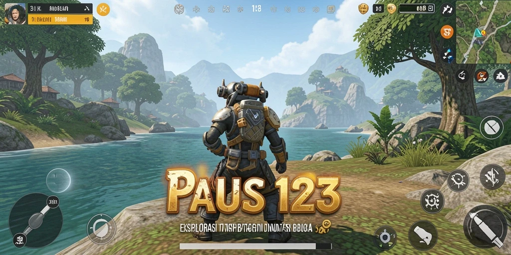 Tangkapan layar utama PAUS123 menunjukkan gameplay Open World yang menakjubkan.