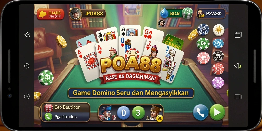 Screenshot gameplay POA88 menampilkan keseruan bermain Domino.