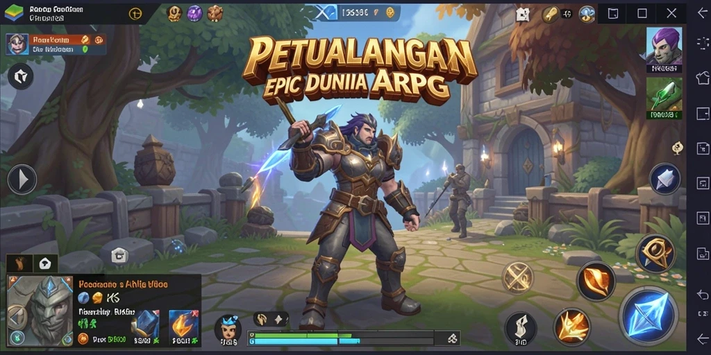 Gameplay menegangkan dalam RKGG dengan aksi ARPG intens.