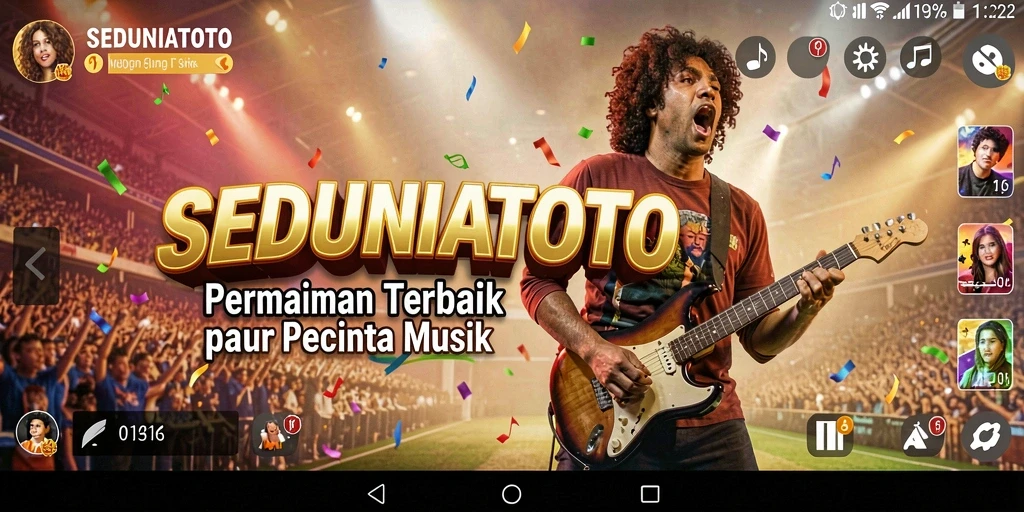 Tampilan gameplay SEDUNIATOTO yang penuh warna dan interaktif.