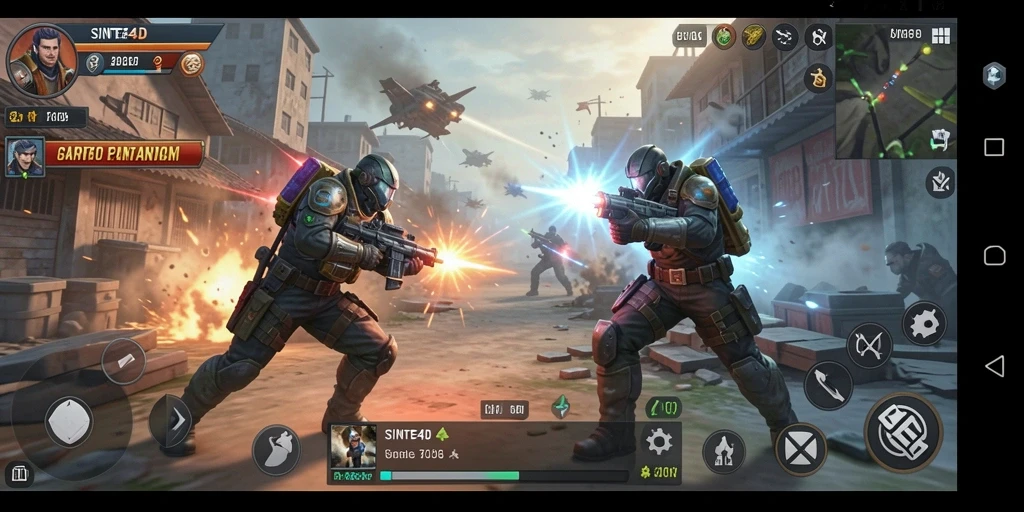 Screenshot tampilan gameplay strategis yang menantang di SINTE4D.