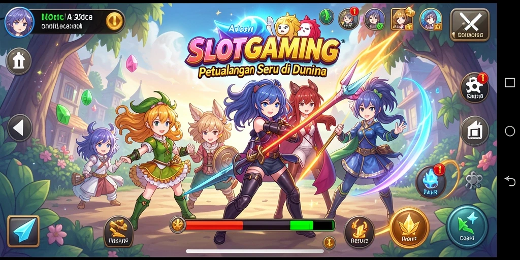Tampilan menarik dari gameplay SLOTGAMING dengan karakter anime yang ikonik.