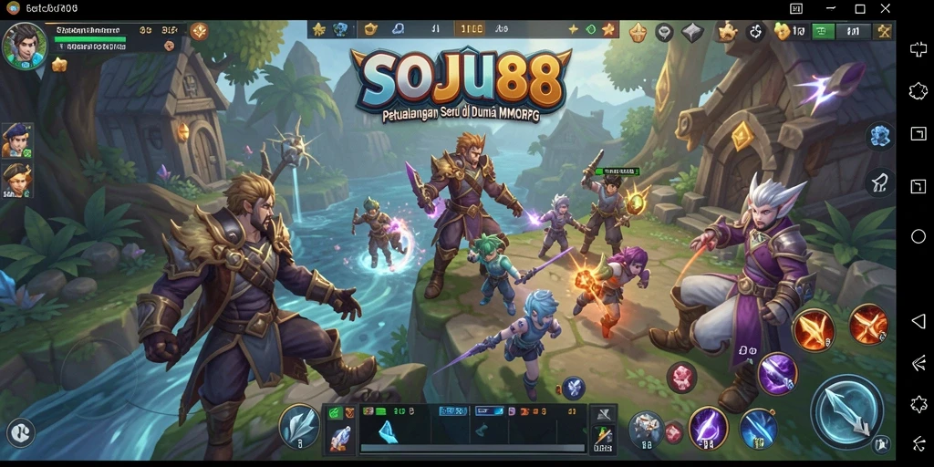 Tampilan gameplay SOJU88 yang menakjubkan dan mendalam.