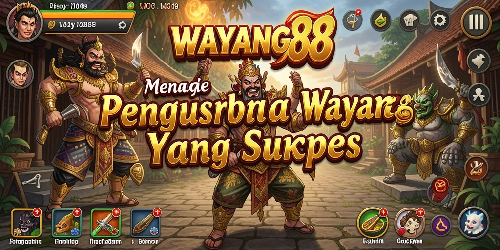 Screenshot gameplay WAYANG88 menampilkan pengelolaan bisnis wayang yang seru.
