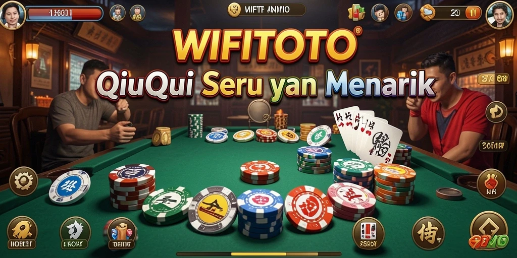 Tampilan gameplay QiuQiu yang seru dan kompetitif.