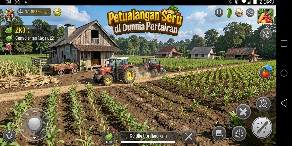 Gameplay menarik di dunia pertanian dengan beragam aktivitas.